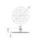 Metro Complete Round Shower Head - Ceiling Mount - 8" Brass/Matt Black-188594484