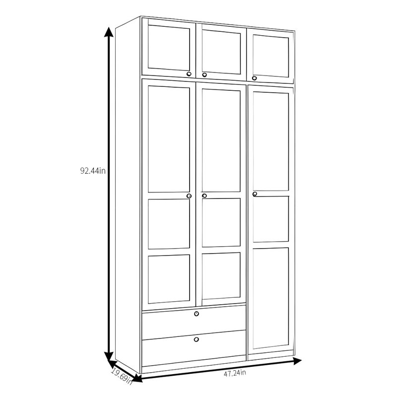 Garde-robe simple de couleur unie, Blanc