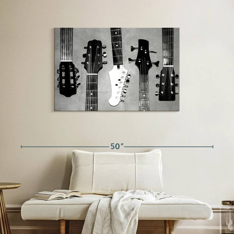 Abarca Guitar Head I, 26" H x 39" W