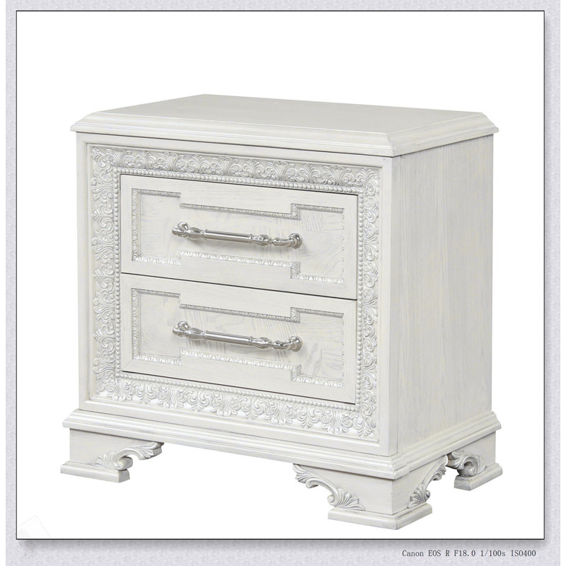 Mobilier de chambre à coucher de style traditionnel 1pc avec tiroirs à queue d'aronde française et anglaise