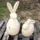 Wingrove Rabbit 2 Piece Statue Set