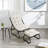 Patio Outdoor Lounge Chair with Ottoman, Comfy Sling Recliner Chair with Puffy Cushion and Foot Stool, Ideal for Living Room, Bedroom, Reading Room-1907877082