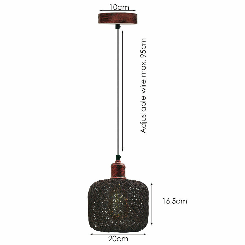 Adiline 1 - Light Brown Single Pendant