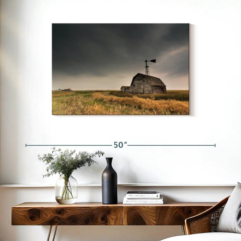 Alvord Saskatchewan Vintage Barn, 24" H x 36" W