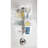 iDesign Forma Bathroom Shower Caddy Station for Shampoo, Conditioner, Soap, Brushed Stainless Steel