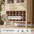 71" Tall Arched Bar Cabinet With Detachable Wine Rack, Storage Display Cabinet, Farmhouse Storage Bookcase-2001348670