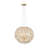 Floral Globe Sphere Crystal Chandelier-208571271