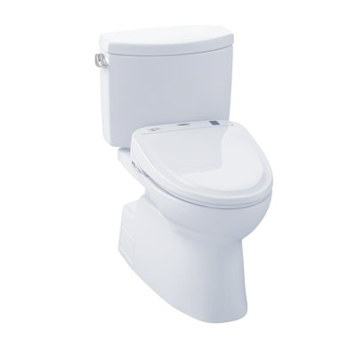 Vespin® II 1.28 GPF Elongated Two-Piece Toilet with S300e Electronic Bidet Seat