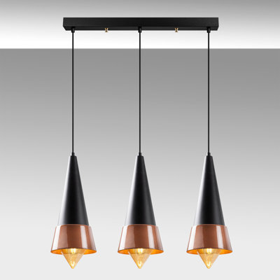 3 - Light Black Kitchen Island Pendant