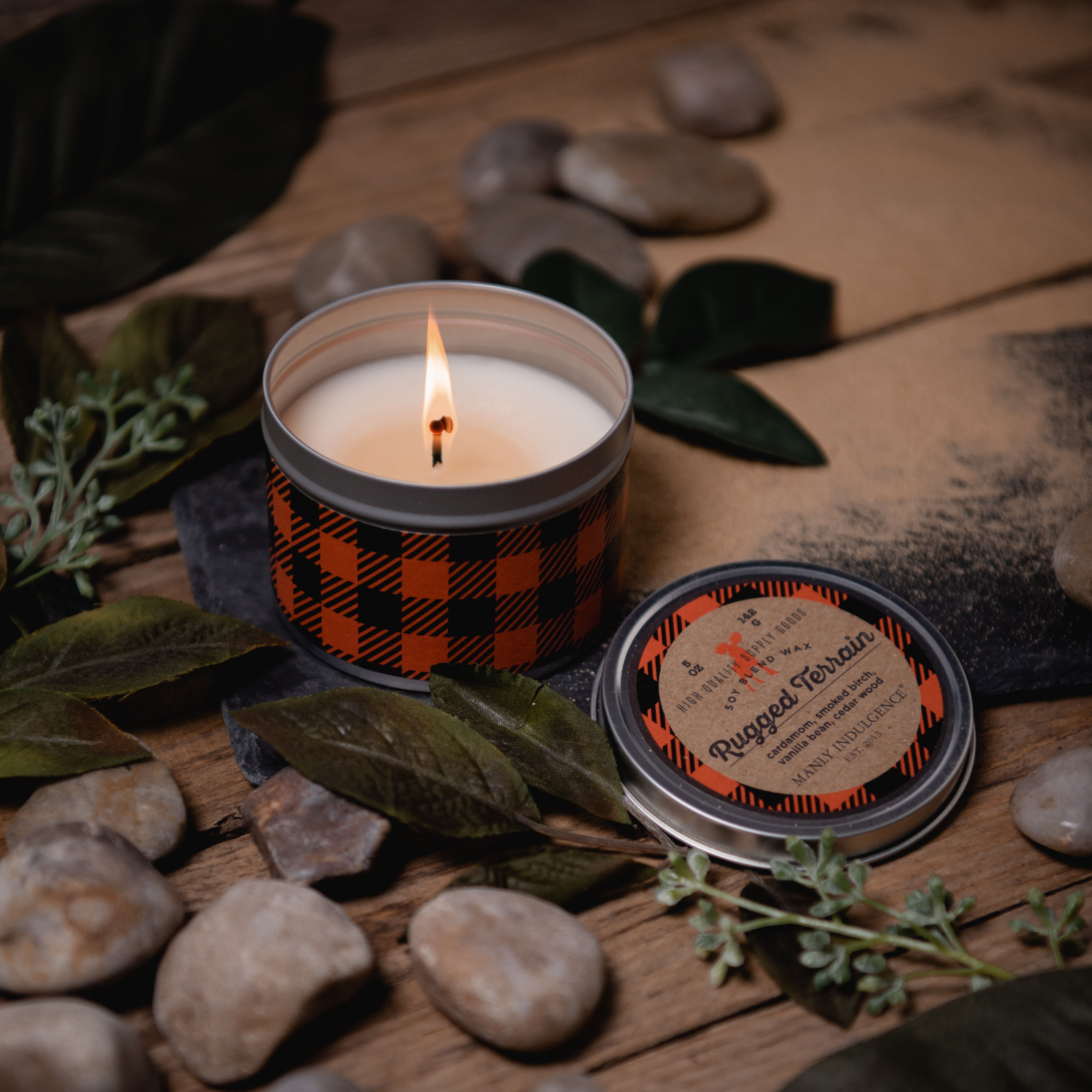 Outdoor / Manly Candles Clearance Outdoor Manly Candles Manly Wood Wick Soy  Candle Outdoor Soy Candles Nature Soy Candles 
