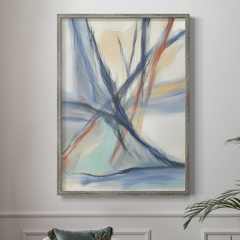 ABSTRACT Series DCC XXII, reproduction encadrée - bois massif, H 11 po x l 9 po
