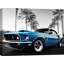 Blue Lightning on Santa Barbara in California by Sassoferrato - Unframed Photograph on Canvas-901810674