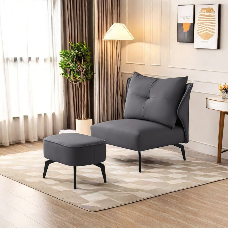 Brathwaite, Dark Gray Faux Leather