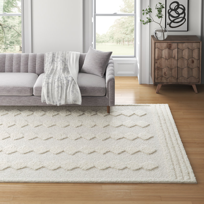 Tapis beige, Rectangle 6 pi 7 po x 9 pi