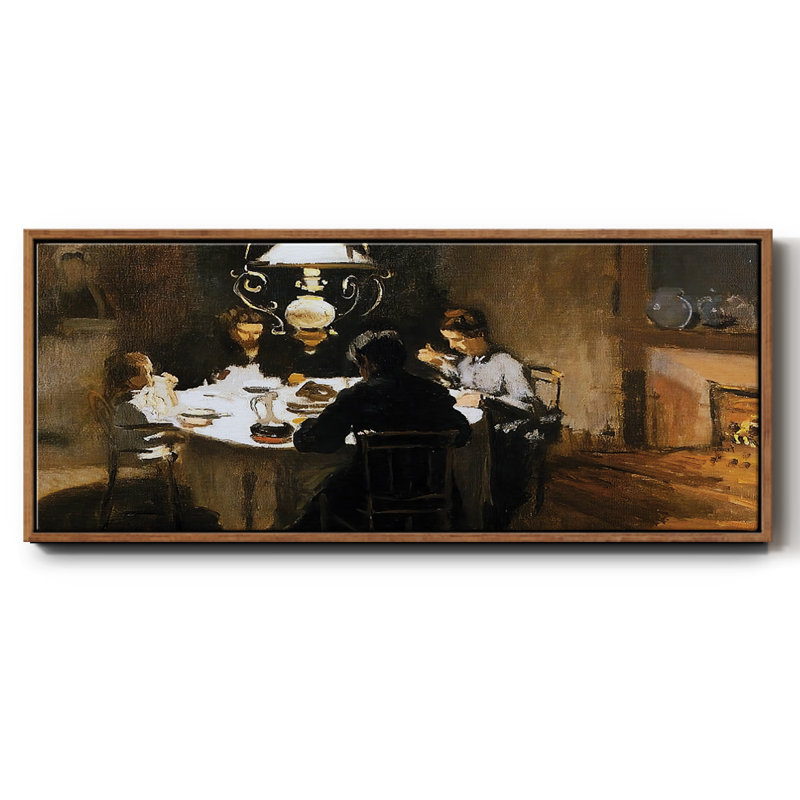 The Dinner, 1868- Framed Canvas