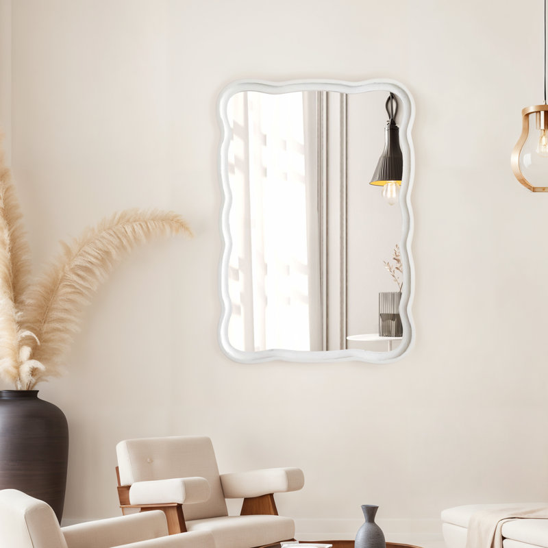 Rustic Scalloped Squigle Wall Mirror