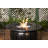 Tackett Fire Sense Gas Fire Pit Table ,Nylon Weather Cover & Clear Fire Glass - Bronze Finish - Round - 44"