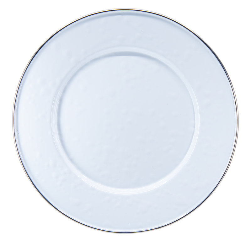 8.5" Dessert Plate, Solid White Textured