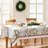 Daeshun Winter Holiday Berry Fabric Tablecloth-1961779049