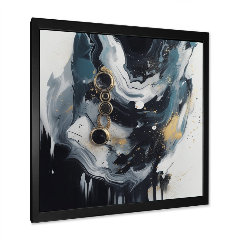 Encre liquide Maddeline, Cadre photo noir, H 16 po x l 16 po x P 1 po