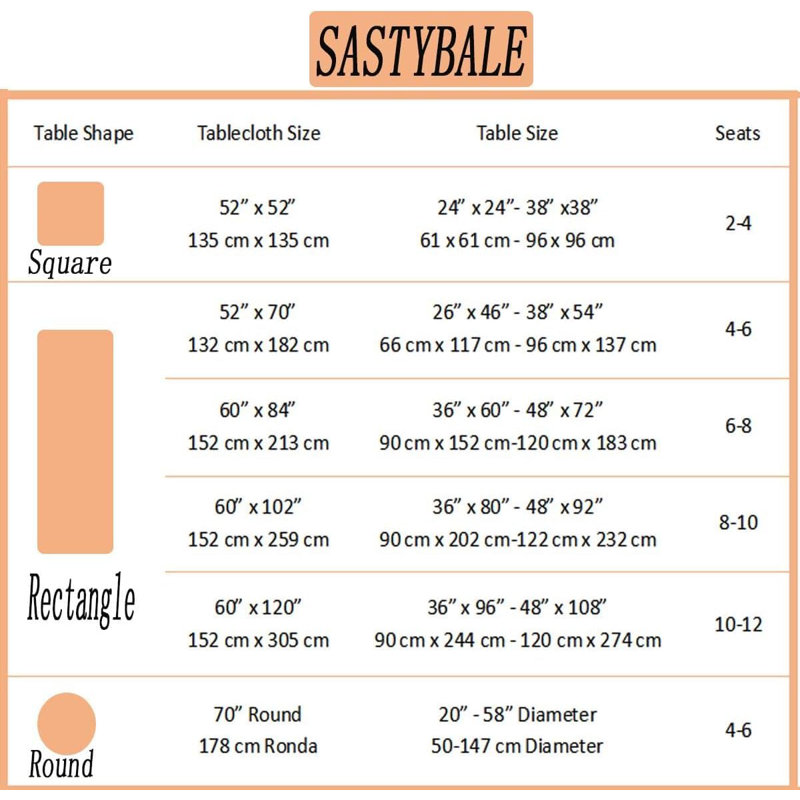 Rectangular 152x305CM Damask Tablecloth, Spill-Proof, Wrinkle-Resistant, Waterproof Soft Polyester for Kitchen & Parties