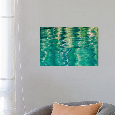 Usa, Alaska, Craig. Reflection In Rippled Water. by Jaynes Gallery - Wrapped Canvas Print
