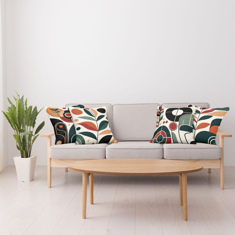 Floral Outdoor Reversible Pillow Cover, 24"H x 24"W