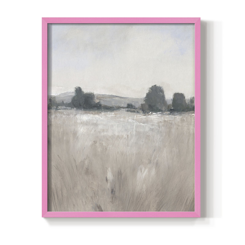 Place & Time I Framed Print - Solid Wood, Pink, 10" H x 8" W
