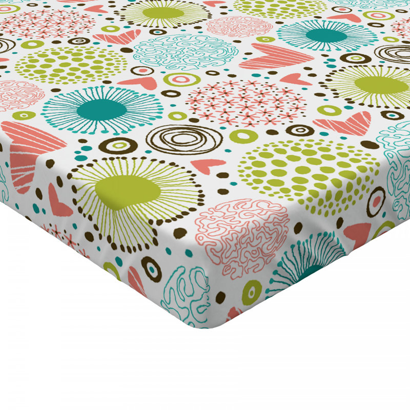 Microfiber Floral Fitted Sheet, Full Fitted Sheet
