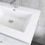 Meuble-lavabo double 60 po avec plateau en résine intégré 60 po