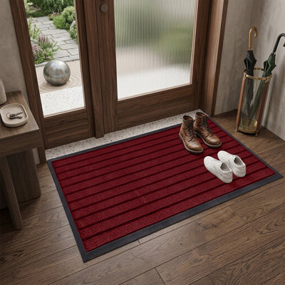 NON-SLIP RUBBER DOOR MAT - INDOOR/OUTDOOR USE