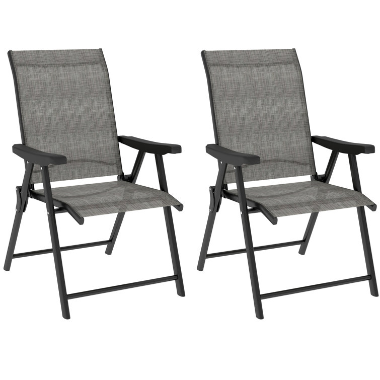 Linon Triena X-Back Folding Chair Set Of 2 - Merlot/Brown, Fully Assembled, Padded Seat - View #8