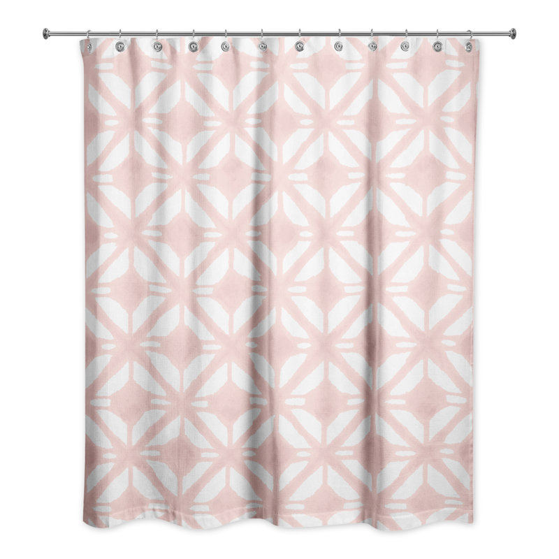 Rideau de douche en losanges abstraits aquarelle Soule
