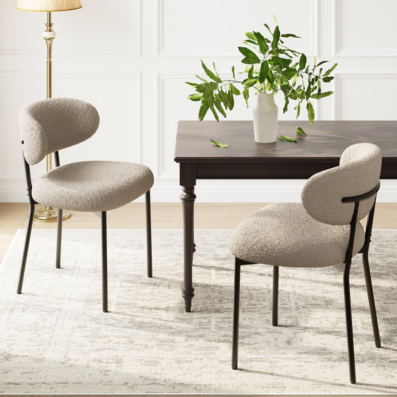 Chaises de salle à manger Boucle, 2, Chameau