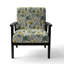 Fauteuil d'appoint rembourré Green Boho