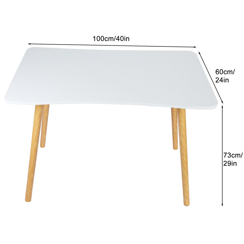 Computer Desk, Nordic Style Home Office Study Desk, Student Wood Writing Table,Spacious Desktop