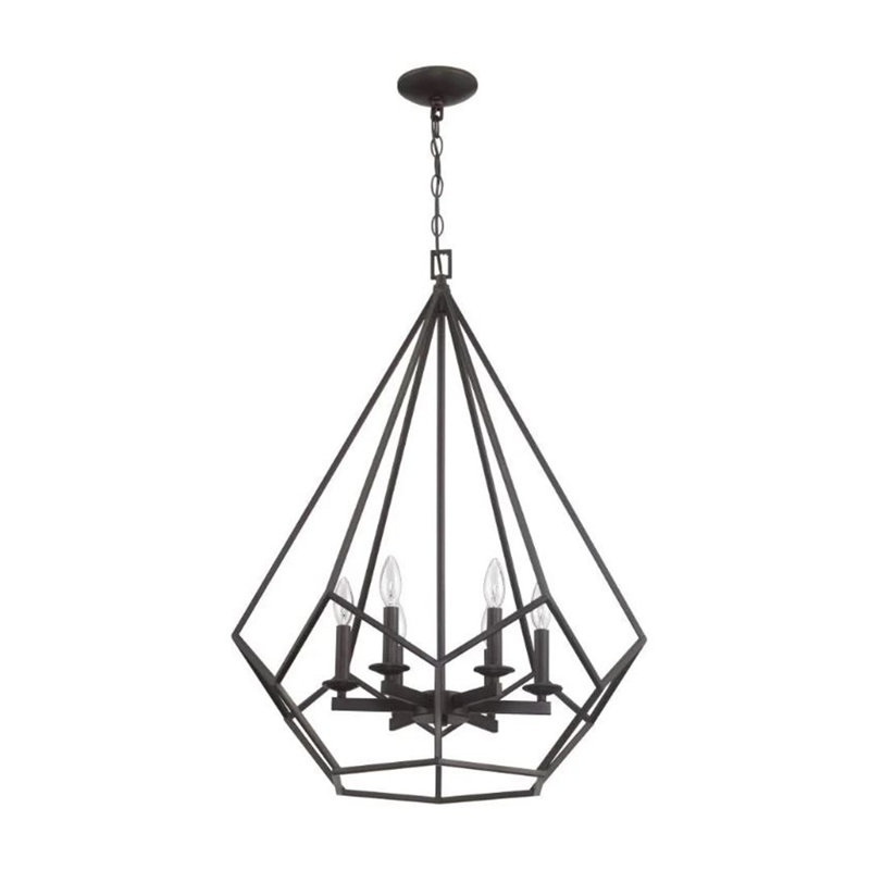 Mathieu 6 - Light Dimmable Geometric Chandelier