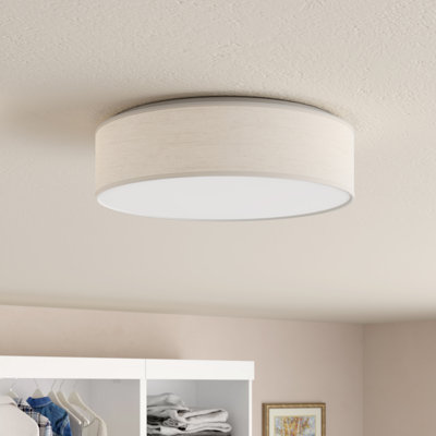 Armande Linen LED Flush Mount