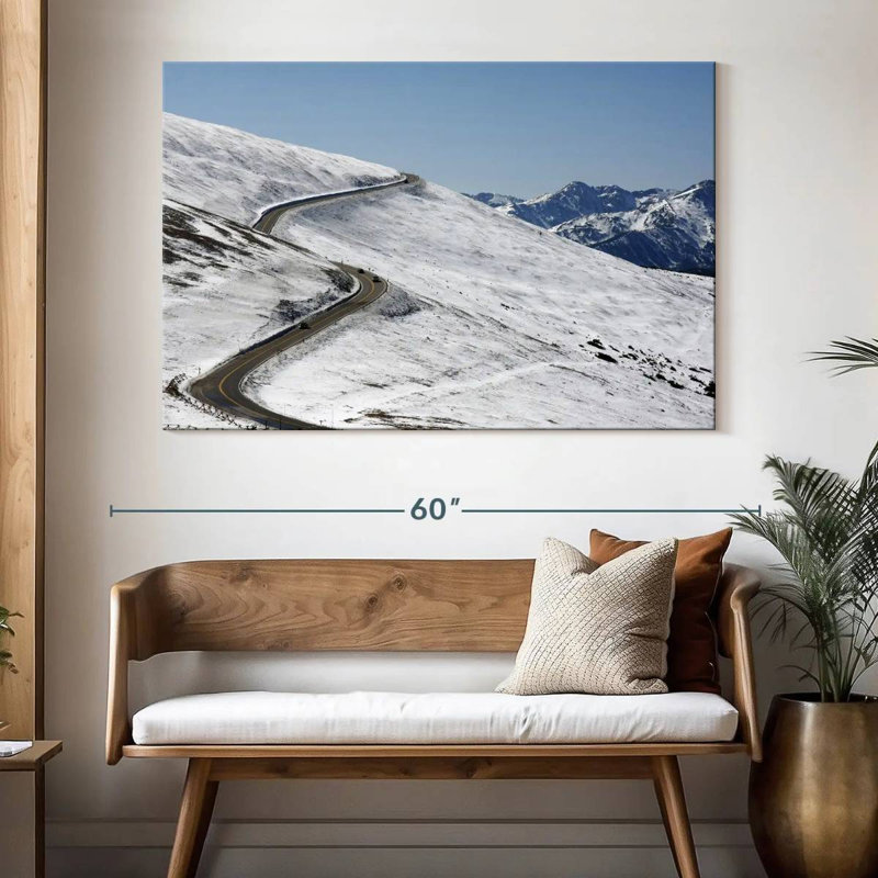 Chemin enneigé Alvord, H 34 po x l 51 po