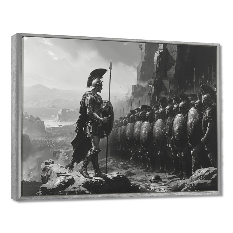 «Glatha», impression sur toile, H 16 po x l 32 po x P 1 po, Toile argentée avec cadre flottant