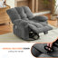 Fauteuil inclinable pivotant surdimensionné à massage avec vibrations, chauffage et charge USB pour un confort et une détente accrus-682193461