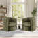 Kyah Upholstered Barrel Chair with Ottoman