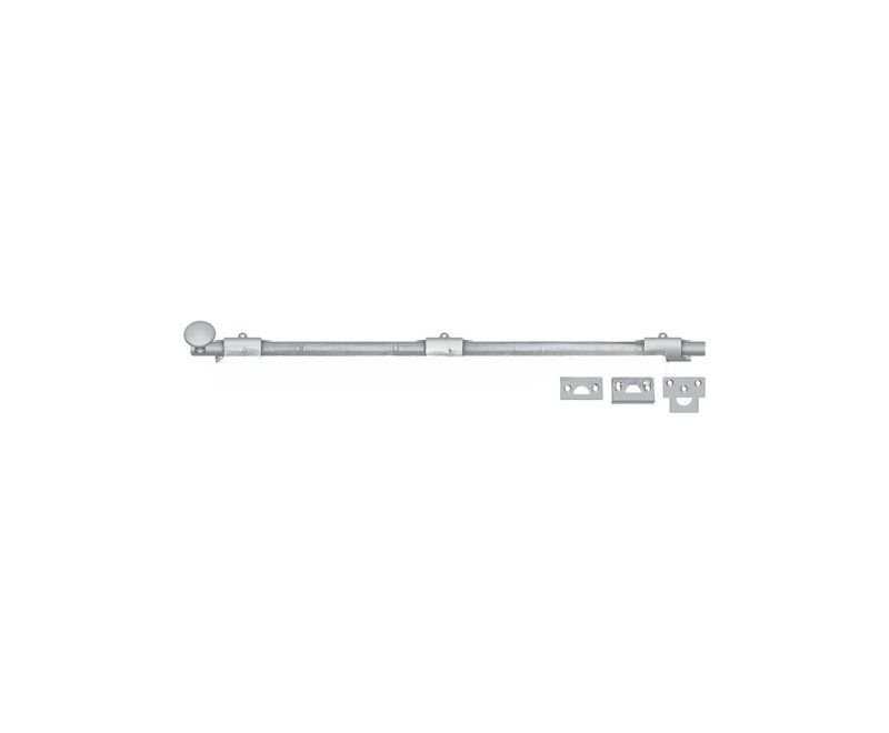 Boulon de surface 24 po Deltana 24SB26D; robuste; finition chrome satiné, Chrome satiné