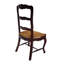 Chaise d'appoint à dossier échelle en bois massif brun foncé 6pc