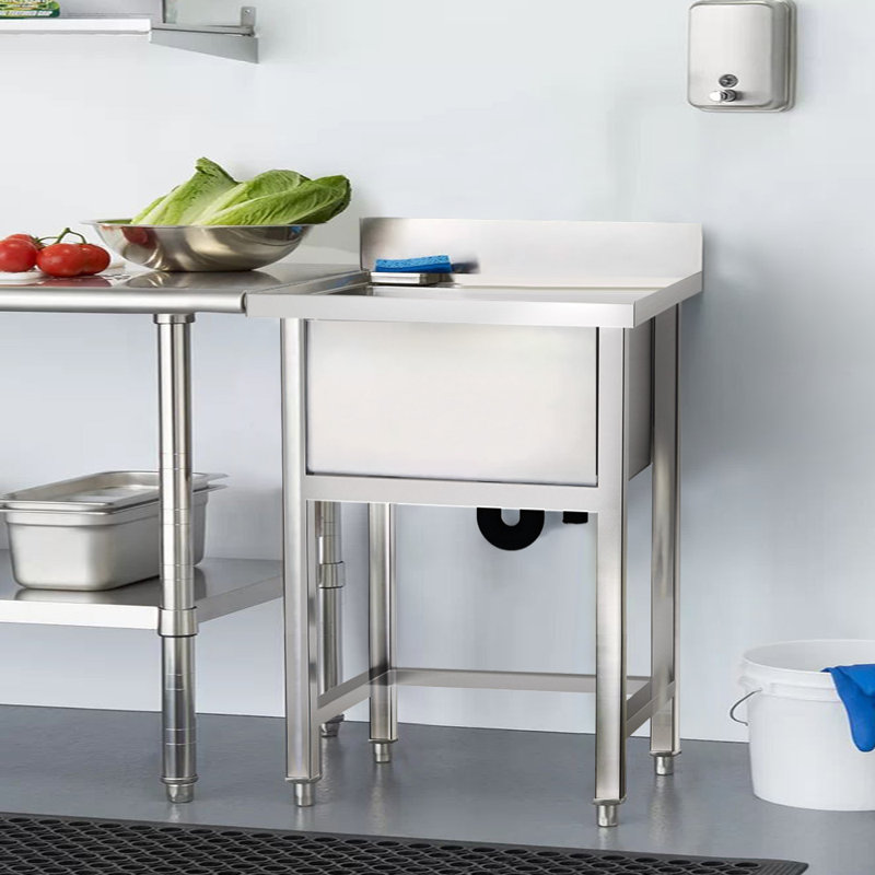 Belfry Kitchen Aldridge 600mm W Single Bowl Stainless Steel Kitchen Sink
