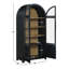 Vitrine Magnolia avec portes vitrées et rangement caché-1828643304