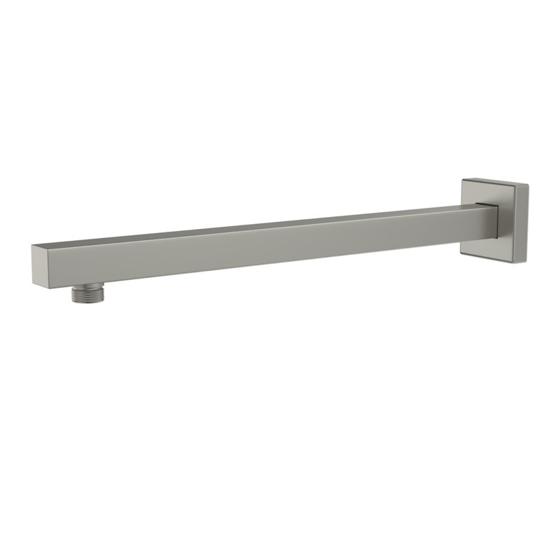 16" Wall Mount Shower Arm, Brushed Nickel
