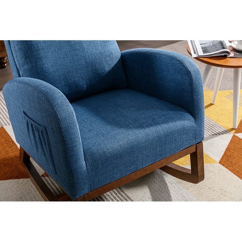 Chaise berçante Coinde, Bleu