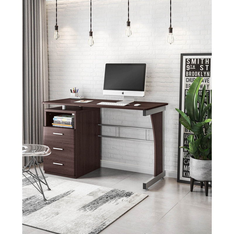 Latitude Run® Computer Desk with Ample Storage