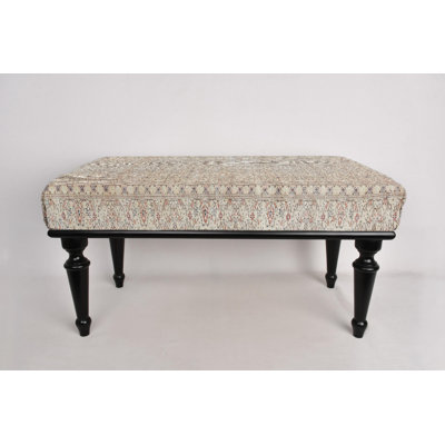 Ottoman Bench, Desk Bench, Kitchen Furnitures, Upholstered Bench, Turkish Rug Bench, Kilim Bench, Home Decor Bench, Handmade Bench by Bungalow Rose